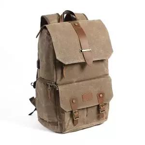 [골드스마일]패스트픽 카메라 백팩 usb충전 빈티지 DSLR 촬영가방