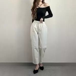 [하프클럽/]빅사이즈 603 심플스판면배기팬츠 DLOP024