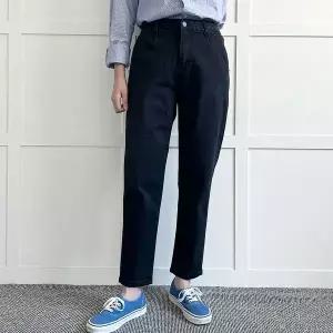 [하프클럽/]빅사이즈 603 켓워싱데님밴딩배기팬츠 DLOP872