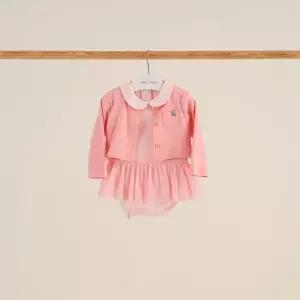 [달퐁]큐비앤맘 조안플라워 바디슈트 가디건 세트