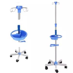 수액 거치대 이동식 링겔 병원용 스탠드 폴대 레일 걸이 요양원 행거 스테인리스