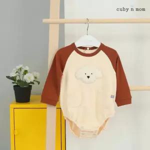 [달퐁]큐비앤맘 뽀글이 바디슈트