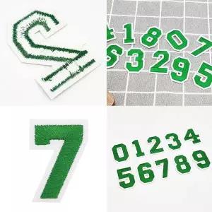 [알티피아]숫자 와펜 옷수선 소품리폼 번호 패브릭 패치 스티커