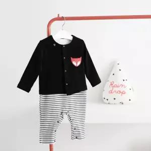 [달퐁]달퐁 폭스가디건s/t 우주복 세트