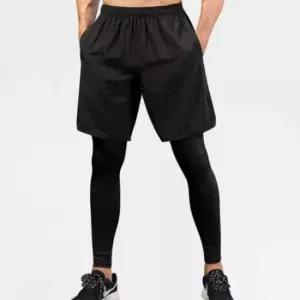 [SBD] 레깅스 투인원 운동복 반바지 세트 트레이닝 허리밴딩