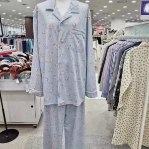 [비비안]폴리기모 고양이 프린트 남성 파자마세트  MP6045_SH