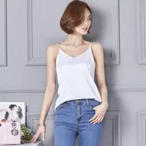 [옷은날개] 쉬폰블라우스 레이어드 정장 민소매 끈나시