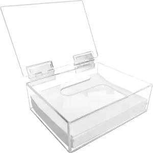 어스 브리즈 세탁 세제 시트 정리함 - 세탁실 뚜껑이 있는 투명 아크릴 디스펜서