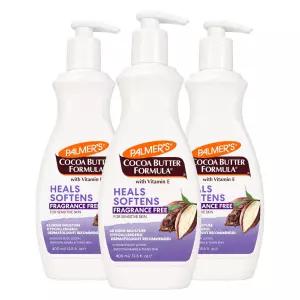 팔머의 코코아 버터 포뮬러 데일리 스킨 테라피 무향 로션 바디 펌프 보틀 13.5 Fl Oz 3팩