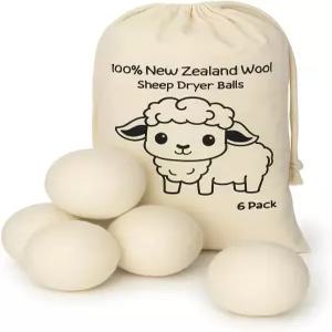 내추럴 울 드라이어 볼 재사용 가능한 천연 섬유 유연제 주름과 건조 시간 단축 큰 플라스틱 액체 더 나은