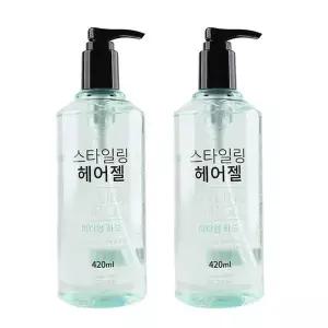 자연스러운 광택효과 끈적임없이 헤어젤 420ml 2개