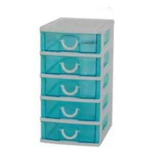 해피 서랍장5단(블루) 미니서랍장 팬시정리함 미니서랍함 팬시보관함 책상서랍장 책상서랍함
