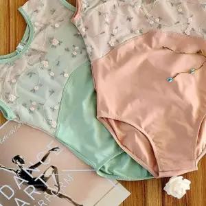 발레복 레오타드 플라워 체조 자수 연습 문화센터 발레 학원 의상