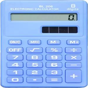 블루 베이직 스탠다드 계산기 미니 디지털 데스크톱 태양광 스마트 포켓 사이즈 홈 스쿨 오피스 기본