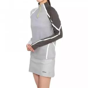 지포어 여성 골프웨어 미드레이어 하프집업 긴팔 풀오버 기능성 신축성 습기제거 G4LS23K505A CA3678617