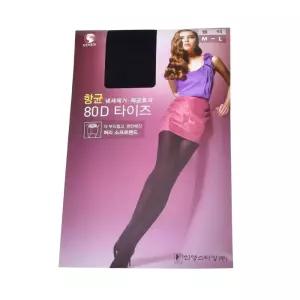 봄 가을 80데니아 유발 팬티 스타킹 검정 타이즈 내의
