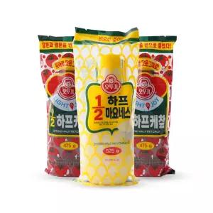 오뚜기 하프 케찹 475g x2개 + 마요네즈 525g x1개