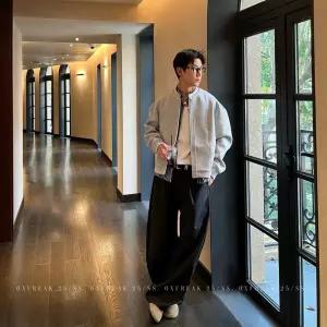 남성 트렌드 차이나 항공 점퍼 코트 페이크 투피스 가을 재킷 A58Z3S 룩템