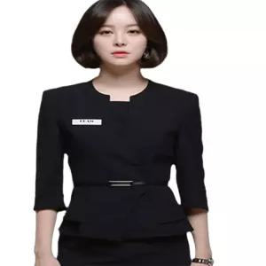 병원 실장 근무복 가운 피부과 화이트 유니폼 관리사