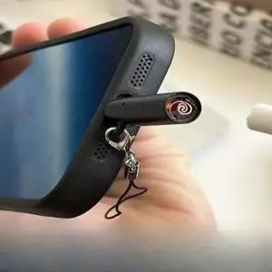 c타입 라이터 휴대폰 무선 시가 발열 미니 전자라이터 키링