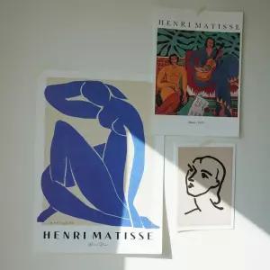 A3 명화 포스터 앙리마티스 드로잉 (henrimatisse 액자 인테리어 굿즈 감성 나디아 마티스 그림)