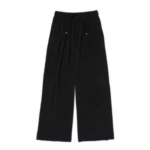 [로아드로아]소프트 와이드 밴딩팬츠 (블랙)