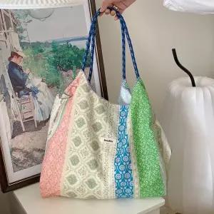 [라일리] Rly 여자캔버스백 장바구니 숄더형 천가방 여름