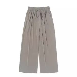 [로아드로아]소프트 와이드 밴딩팬츠 (카키)