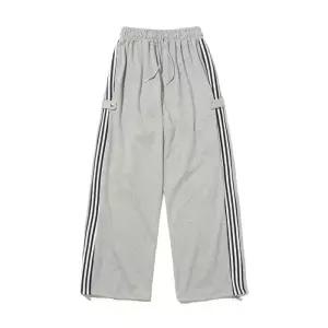 [로아드로아]슬로우스냅 와이드 트랙팬츠 (그레이)