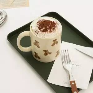 [콩심팥심]은플 다번다 귀염뽀짝 캐릭터컵 도리도리 도자기 곰돌