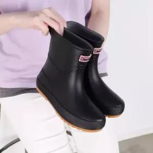 [신상오픈런]여성용 비 오는 날 필수 방수 발목 고무 숏 레인부츠 (47364785)