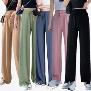 [아이에스이랩] 아이스 쿨 하이웨스트 냉장고 와이드 팬츠 IW2PT008