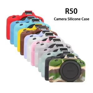캐논호환 EOS R50 디지털 카메라용 실리콘 갑옷 스킨 케이스 바디 커버 보호대