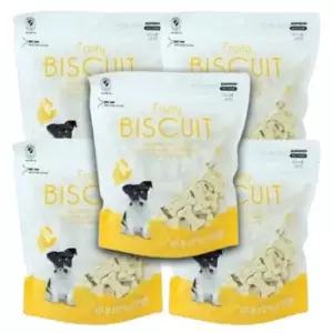 [반려] 한입 바나나맛 구운 노즈워크 220g 비스켓 강아지 5P