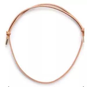 [반려] 1P 가벼운 가죽 강아지 목걸이 통기성 길이조절 L