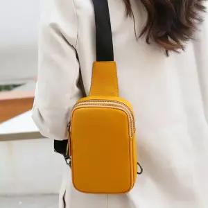 [달라보여]커리프 소가죽 슬링백 힙색 a04366