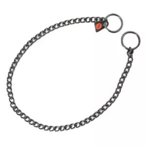 강아지 블랙스텐 체인 목줄 45cm 1P 반려견 목걸이 반려견산책목걸이