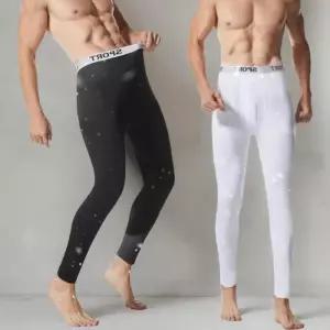 [옷자락]남성 겨울 하이웨이스트 블랙 기모 발열 레깅스