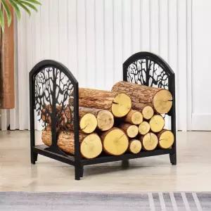 장작보관함 철제거치대 캠핑 벽난로 보관대 땔감 받침대