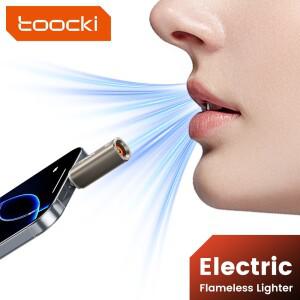 투키 미니 소형 USB C 라이터 랜야드 포함 불꽃이 점화되는 맥세이프호환 무화염 방풍 텅스텐 와이어 가열