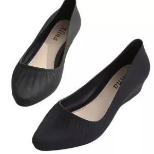 데일리 여성 미들힐 구두 방수 신발 발편한 슈즈 단화