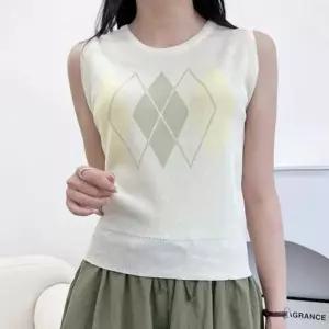 [골드스마일]일상 데일리 여름 라운드 니트 패턴 상의 봄 러블리