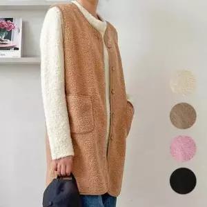 [골드스마일]가을경량 패딩 사무실 양털 캐주얼 레이어드룩김장 니