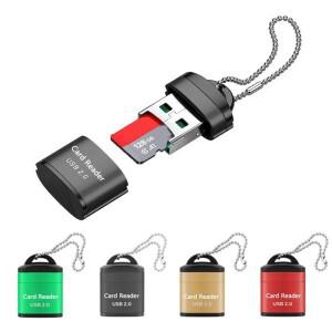 USB 마이크로 SD/TF 카드 리더기 2.0 미니 소형 휴대 휴대폰 메모리 노트북 액세서리 용 고속 어댑터