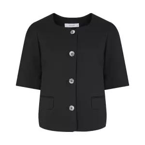 [올리비아하슬러]여성 하프 스퀘어넥 반소매 린넨자켓 OHDMJK208