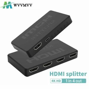 HDMI 호환 비디오 스위처  HD 4K 스플리터  1 in 4 out 2x1 허브 어댑터  플스호환 노트북 모니터 프로젝터