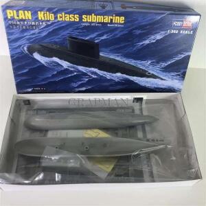 디오라마용 벽돌 모형1: 350 중국 현대 해군 킬로 클래스 잠수함 조립 모델 보트