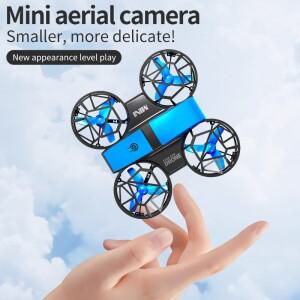 휴대용 미니 소형 RC 드론 공기압 고도 유지 완전 보호 4축 항공기