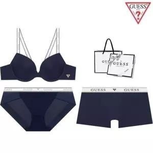 [백화점 정품] 25FW 게스 언더웨어 [선물포장] 컬러믹스 화이트밴딩 커플속옷세트 GDWBRBPDR212NY