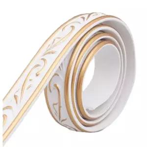 데코 PVC 띠벽지 인테리어 접착식 6mm 테두리 몰딩 라인 5m 무도장